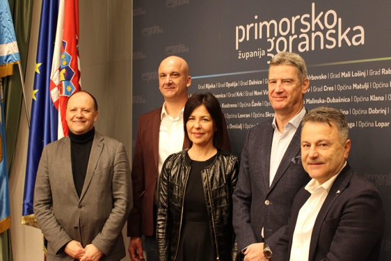 Davor Štimac, Alen Udovič, pročelnica Sonja Šišić, Dean Pavlaka i Milko Volarić 