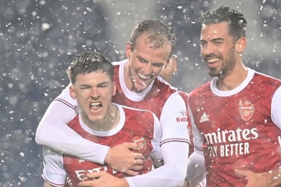 Arsenal slavio u snježnim uvjetima