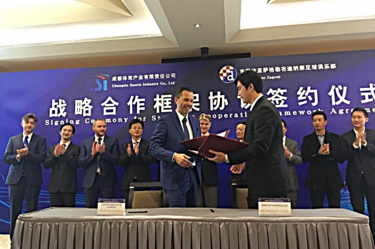 Dinamo dobio strateškog partnera u Kini, potpisan ugovor s tvrtkom iz Chengdua