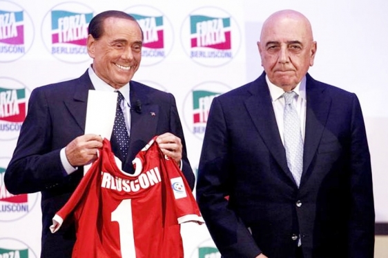 Silvio Berlusconi i Adriano Galliani