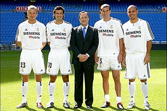 Beckham, Figo, Perez, Zidane, Ronaldo