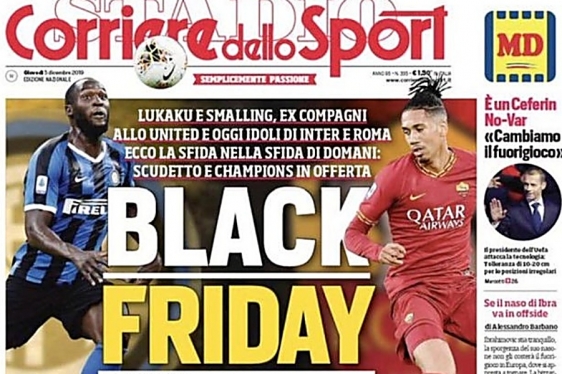 CRNI PETAK Kontroverzna naslovnica Corriere delllo Sport izazvala žestoke reakcije