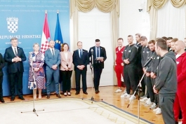Andrej Plenković upriličio svečani prijem za svjetske prvake u vaterpolu