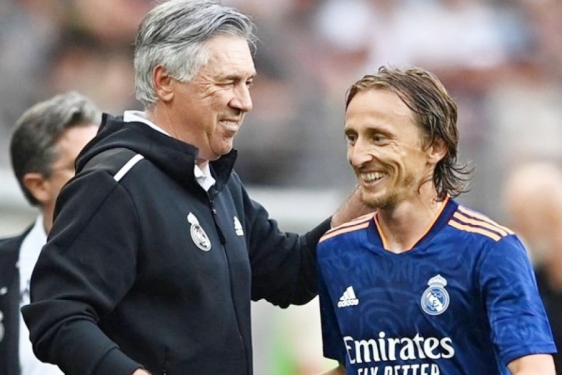 Carlo Ancelotti i Luka Modrić