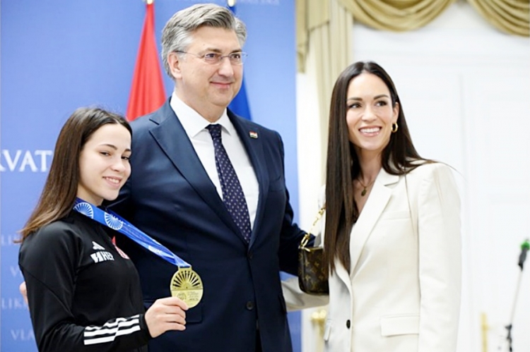 Ema Sgardelli, Andrej Plenković i   Ivana Bebek Bašić