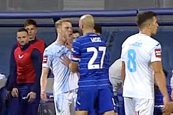 Pogledajte seriju nesportskih poteza Josipa Mišića u 77. minuti derbija na Maksimiru