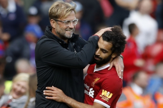 Klopp i Salah