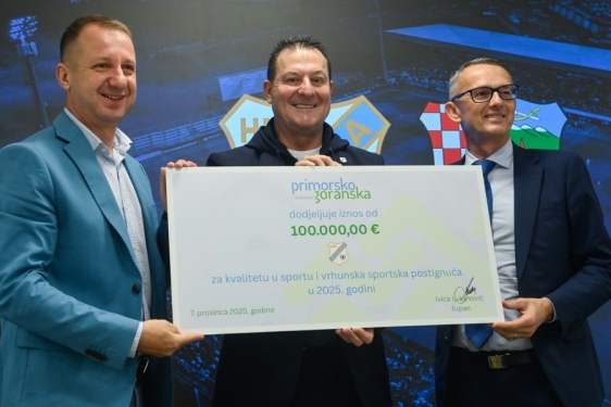 PGŽ postao partner, HNK Rijeka dobio 100.000 eura nagrade i 600.000 eura za školu nogometa