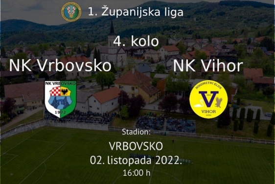 ŽNL: Pogledajte rasporede prve i druge lige, Vrbovsko protiv Vihora