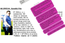 Disciplinski sudac suspendirao team-menadžera Opatije zbog navodnog vrijeđanja