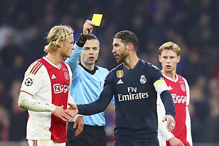 UEFA kaznila Sergia Ramosa zbog toga jer je namjerno dobio žuti karton protiv Ajaxa