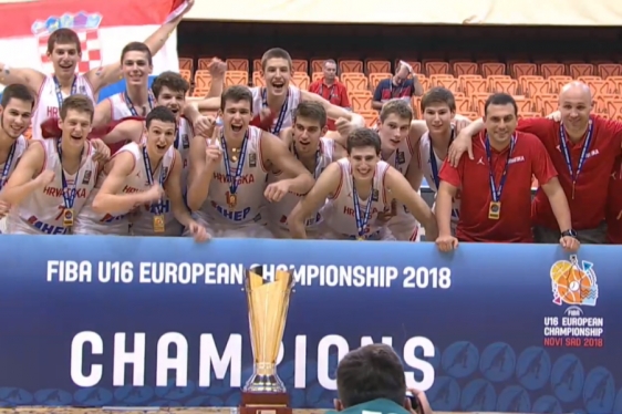 U-16: Hrvatski košarkaški postali europski prvaci pobjedom protiv Španjolske