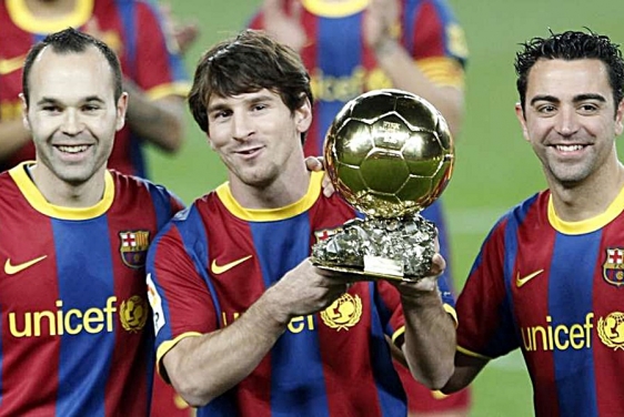 Iniesta, Messi i Xavi