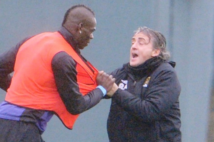 Mario Balotelli i Roberto Mancini