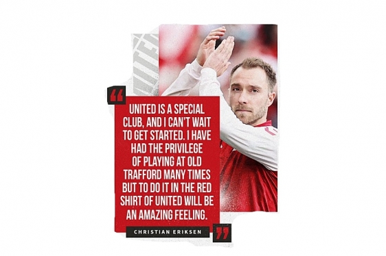 Christian Eriksen službeno karijeru nastavlja na Old Traffordu