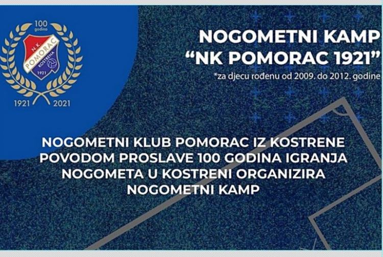 NK Pomorac 1921 organizira ljetni kamp povodom stogodišnjice