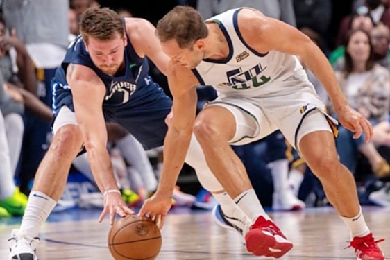 Luka Dončić i Bojan Bogdanović, NBA sraz u Ljubljani