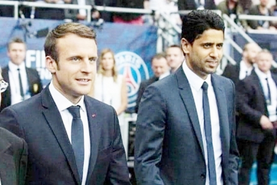 Emmanuel Macron i Nasser Al Khelaifi