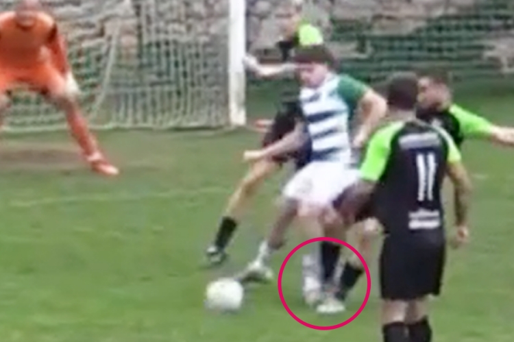 Ogorčenje u Senju, pogledajte snimku gruboga prekršaja u kaznenom prostoru