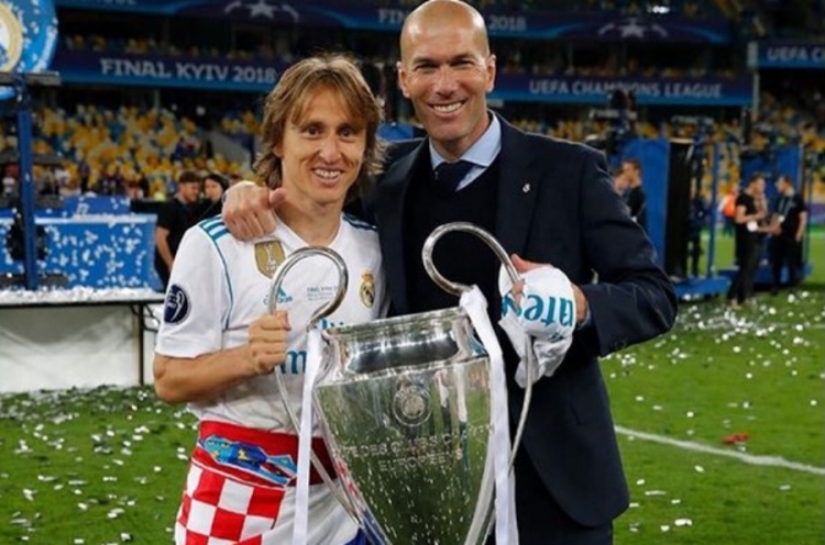 Luka Modrić i Zinedine Zidane