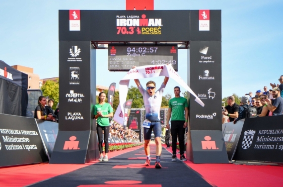 Plava Laguna Ironman, pobjednici Željko Cota iz Hrvatske i Joscelin Lowden iz Velike Britanije