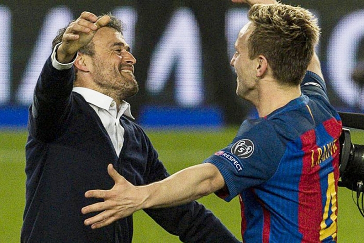 Luis Enrique i Ivan Rakitić