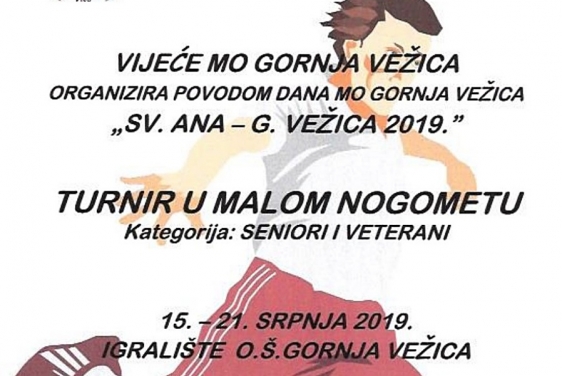 GORNJA VEŽICA 2019 Tradicionalni turnir u malom nogometu za seniore i veterane