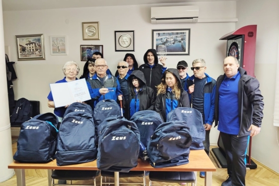 Članovima Sportskog klubu slijepih Rijeka uručena sportska oprema
