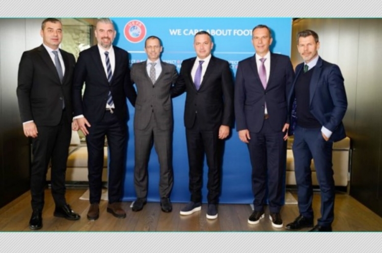 Marijan Kustić posjetio predsjednika UEFA-e Aleksandera Čeferina