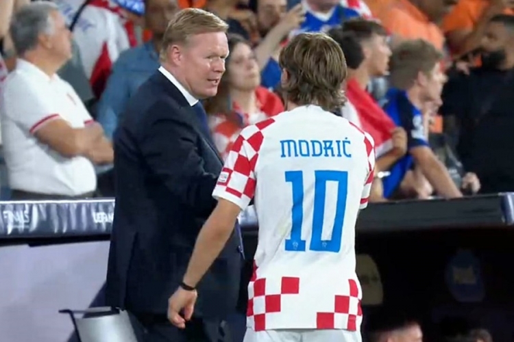 Ronald Koeman i Luka Modrić