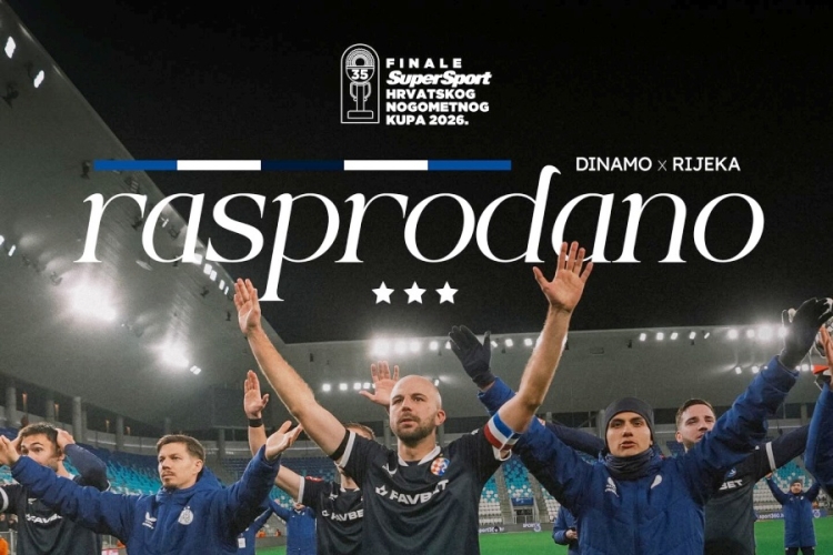 Finale kupa: Dinamo u rekordnom roku prodao ulaznice za četiri klupska sektora